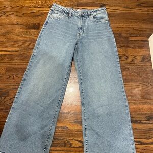 Hudson Jeans Jolene High Waist Wide Leg Jeans Blue Size 29